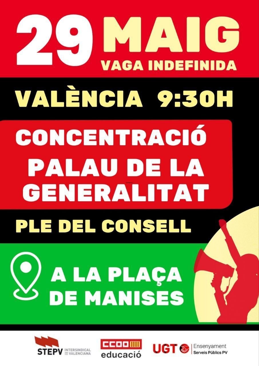 Cartell 1 de Concentració al Palau de la Generalitat pel Ple del Consell
